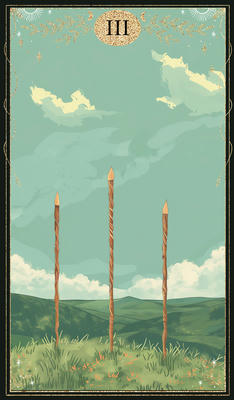 card 3 - Three of Wands