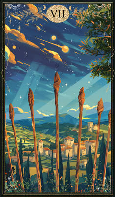 card 1 - Seven of Wands