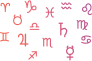 scattered star sign symbols